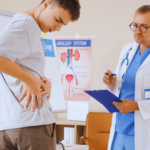 A doctor consulting a patient in a Bengaluru urology clinic.