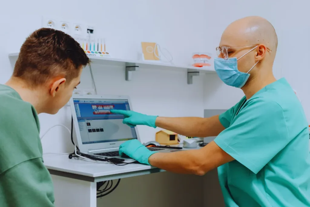 Urologist discussing enlarged prostate (BPH) treatment